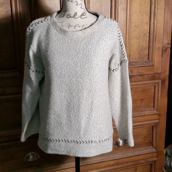 Lucky Brand Crew Neck Pullover Sweater  Sz S - Picture 1 of 9